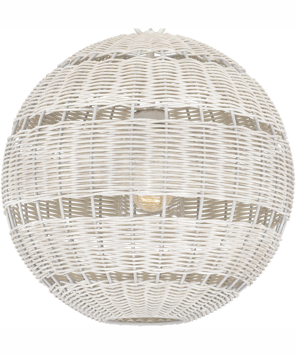 Quoizel Pendant Large 1-light Pendant Antique White