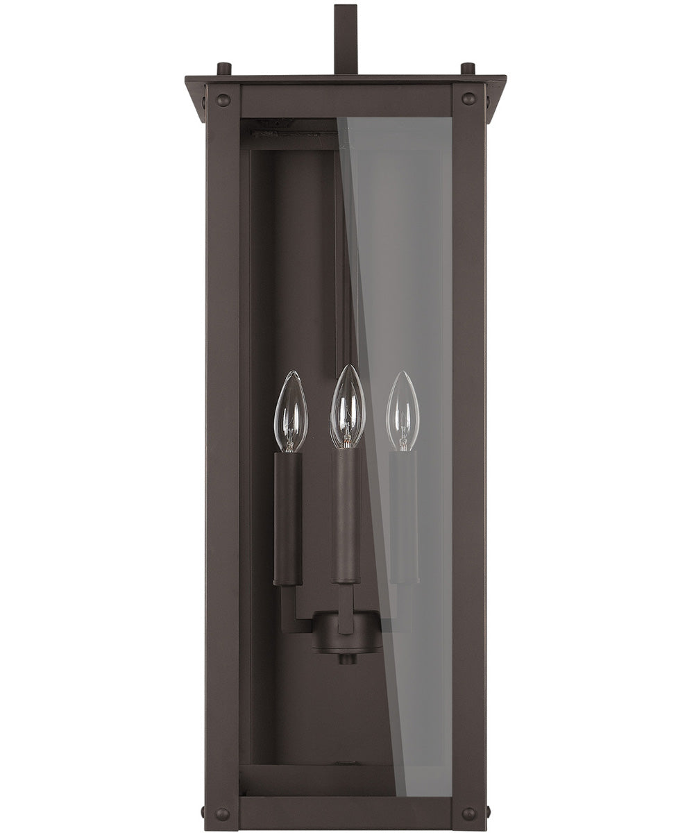 Hunt 4-Light Outdoor Wall Mount Rain or Shine - Oiled Bronze with Clear Glass