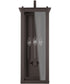 Hunt 4-Light Outdoor Wall Mount Rain or Shine - Oiled Bronze with Clear Glass