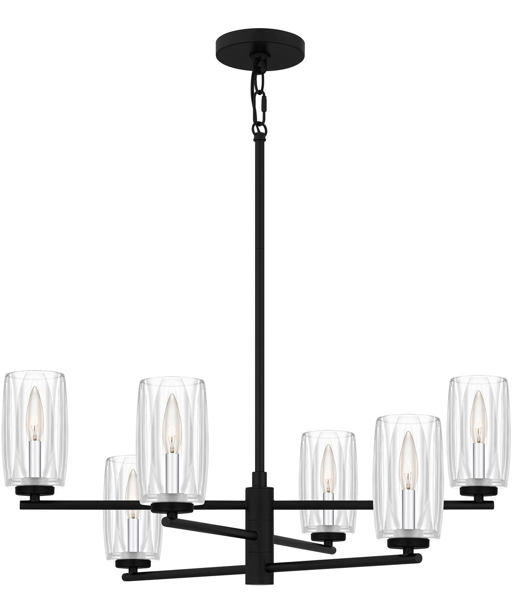 Cunningham 6-light Chandelier Matte Black