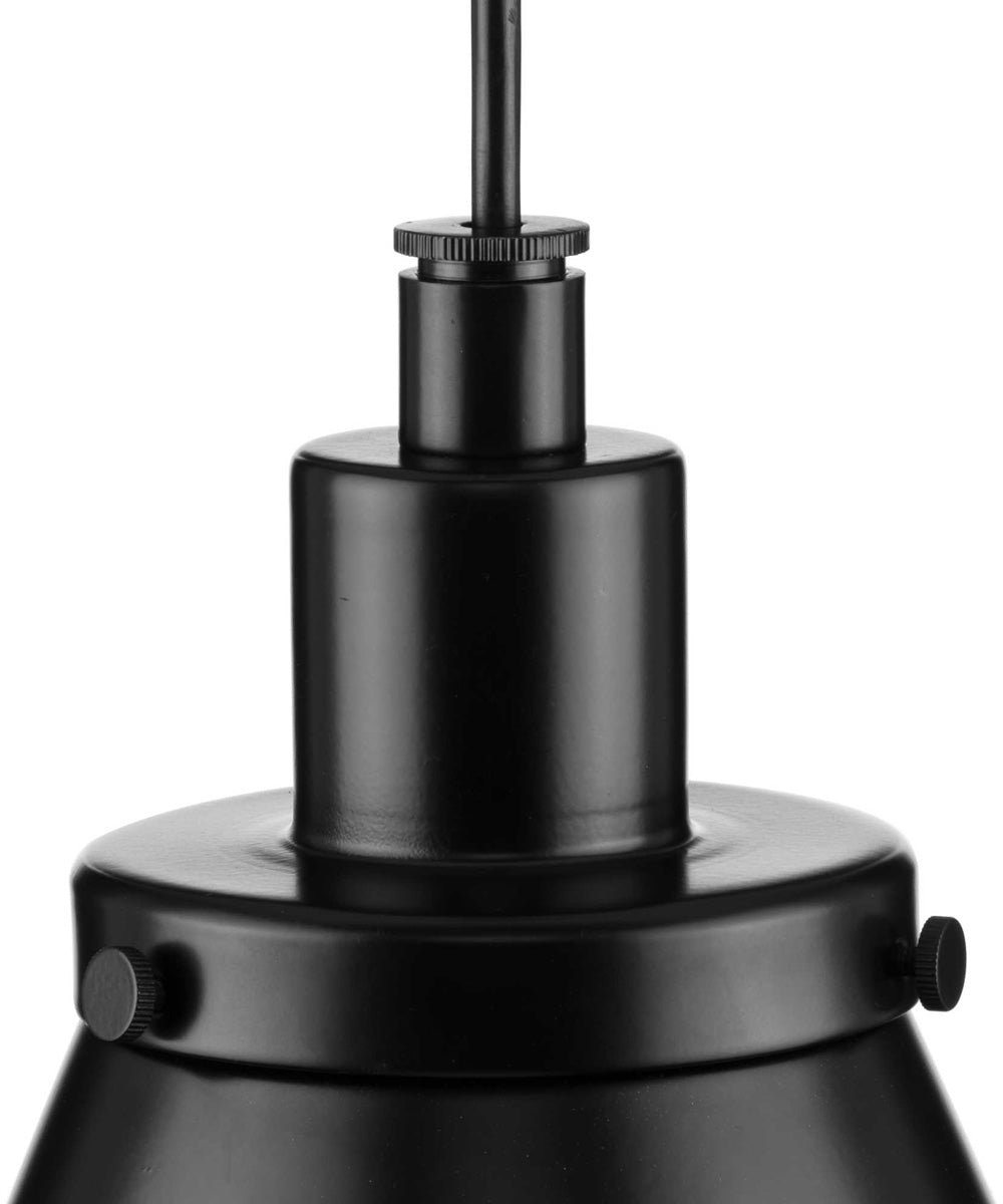 Hinton 1-Light Modern Farmhouse Pendant Matte Black