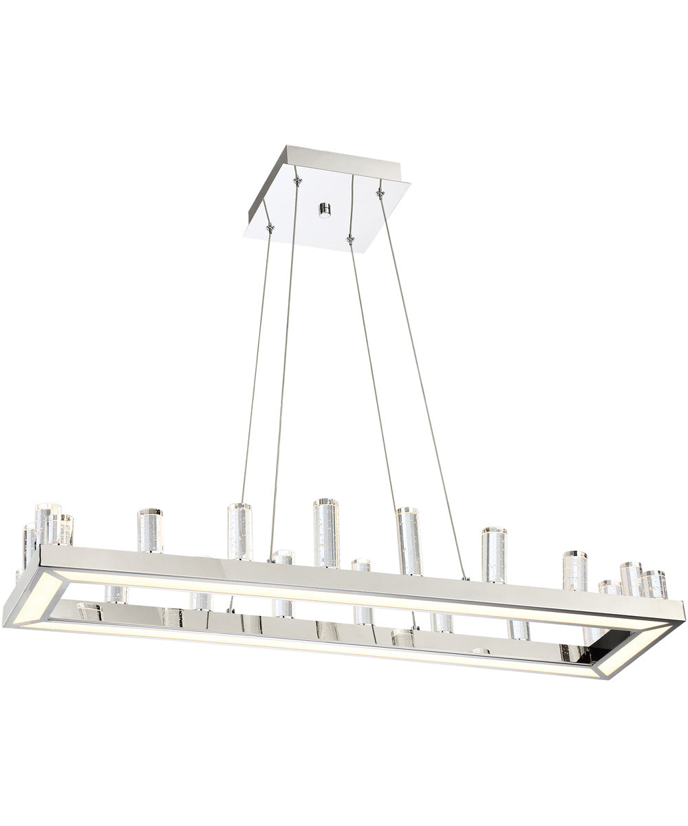 Elina 1-Light Led Pendant Chrome/Crystal Deco.