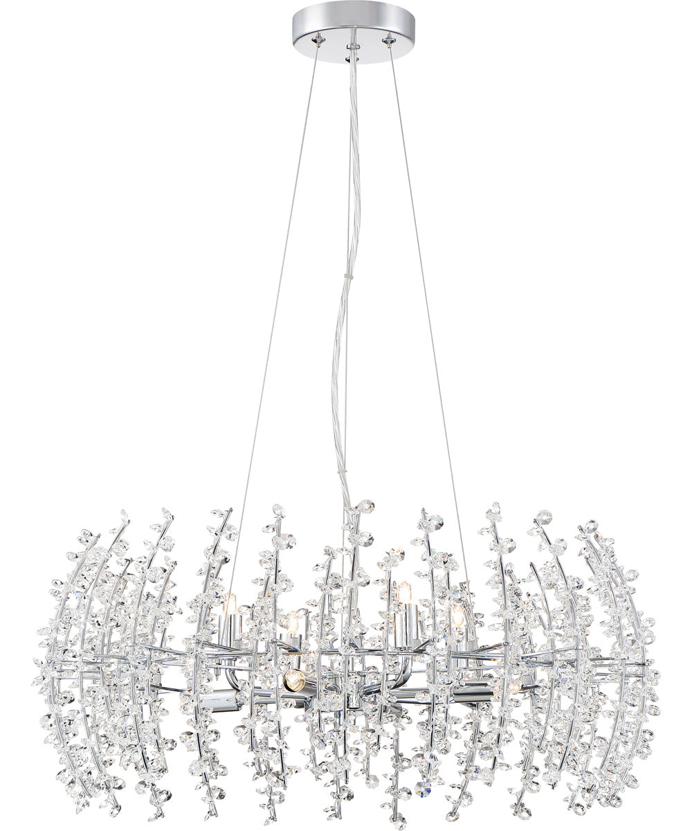 Valla 8-light Pendant Polished Chrome