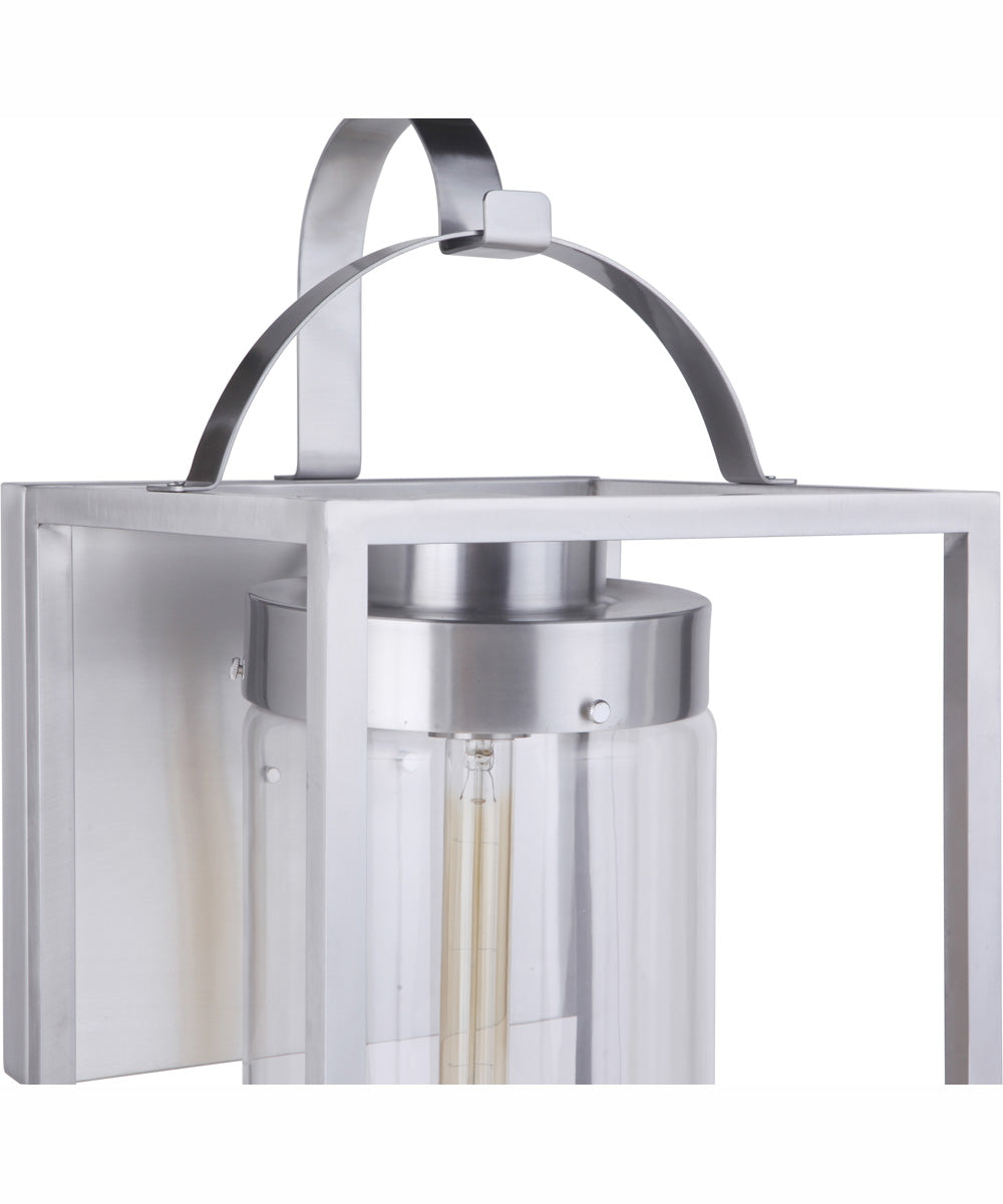 Neo 1-Light Outdoor Wall Lantern Satin Aluminum