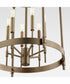 Hamilton 6-light Entry Foyer Hall Chandelier Dark Brass