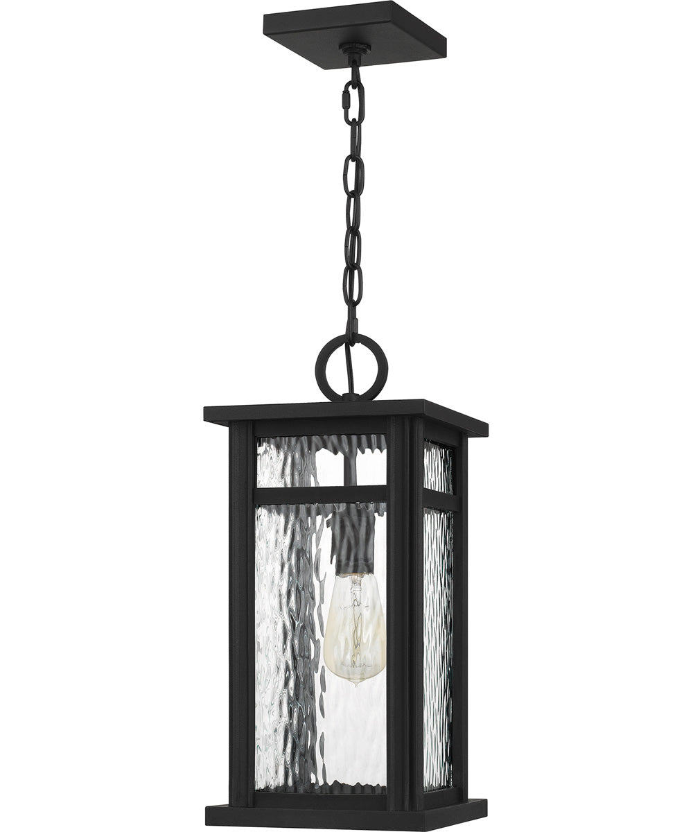 Moira Large 1-light Outdoor Pendant Light  Coastal Armour Steel Earth Black