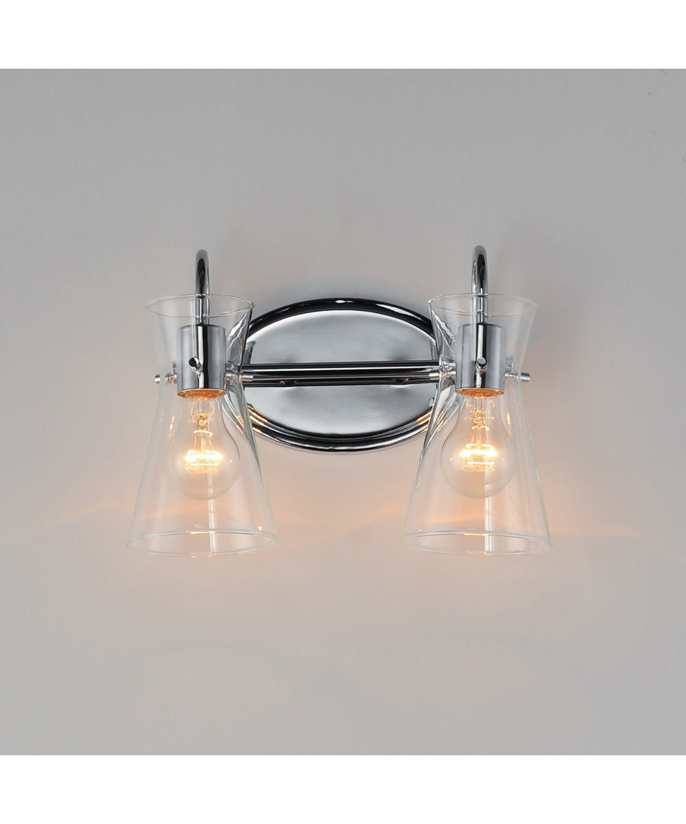Ava 2-Light Bath Vanity Polished Chrome