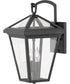 Alford Place 2-Light Small Outdoor Wall Mount Lantern in Museum Black