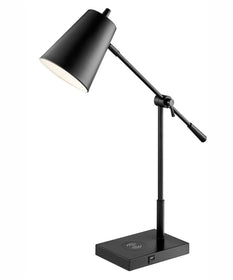Salma 1-Light Table/Desk Lamp Black