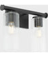 Tamara Day's Mercier 2-light Bath Vanity Light Matte Black