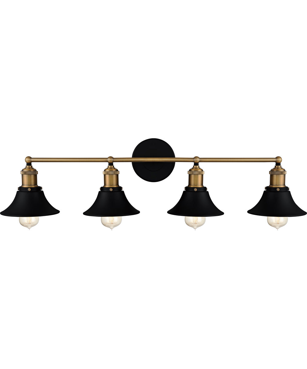 Trafalgar Extra Large 4-light Bath Light Matte Black
