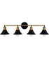 Trafalgar Extra Large 4-light Bath Light Matte Black