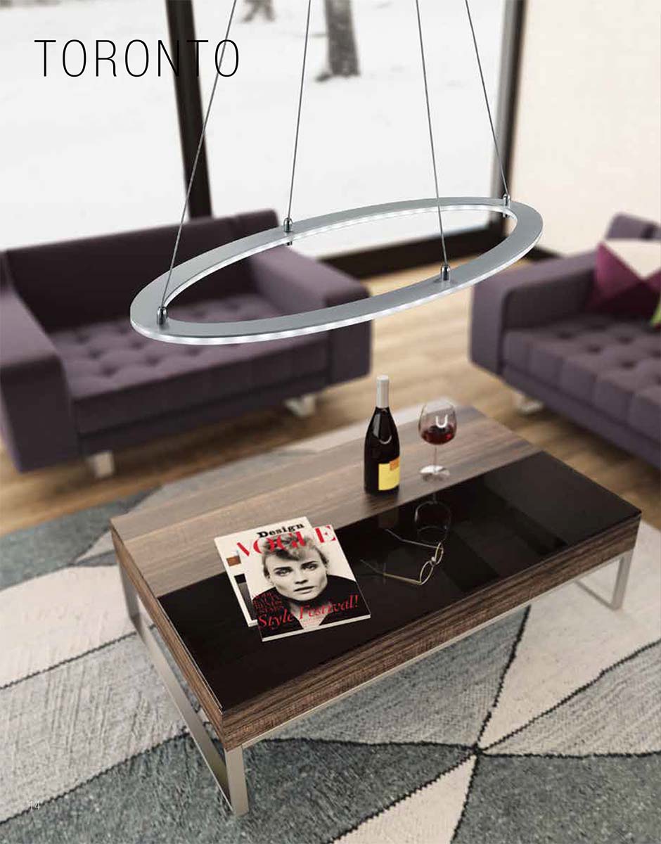 31"W Toronto LED Pendant Aluminum