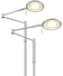 Dessau Turbo LED Floor Lamp Satin Nickel