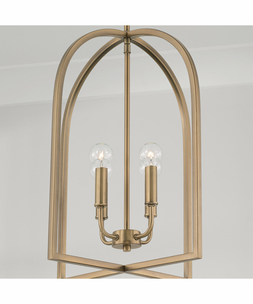 Lawson 4-Light Foyer Aged Brass