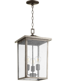 11"W Riverside 3-light Pendant Weathered Zinc