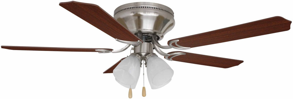 52"W Brilliante 4-Light Ceiling Fan Brushed Nickel