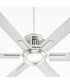 120" Zeus Patio Ceiling Fan Satin Nickel