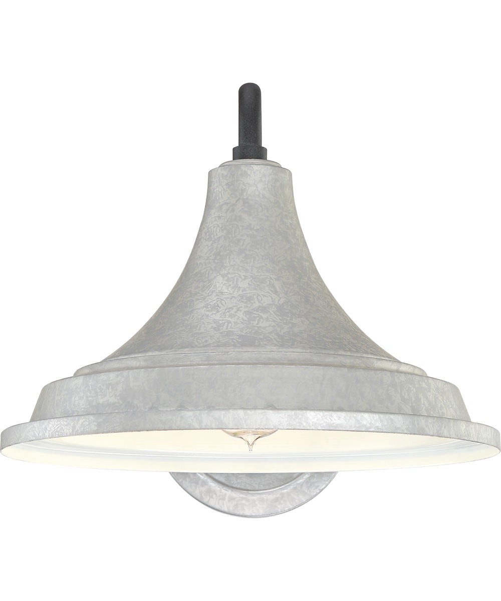 Oceanfront Large 1-light Outdoor Wall Light Galvanized