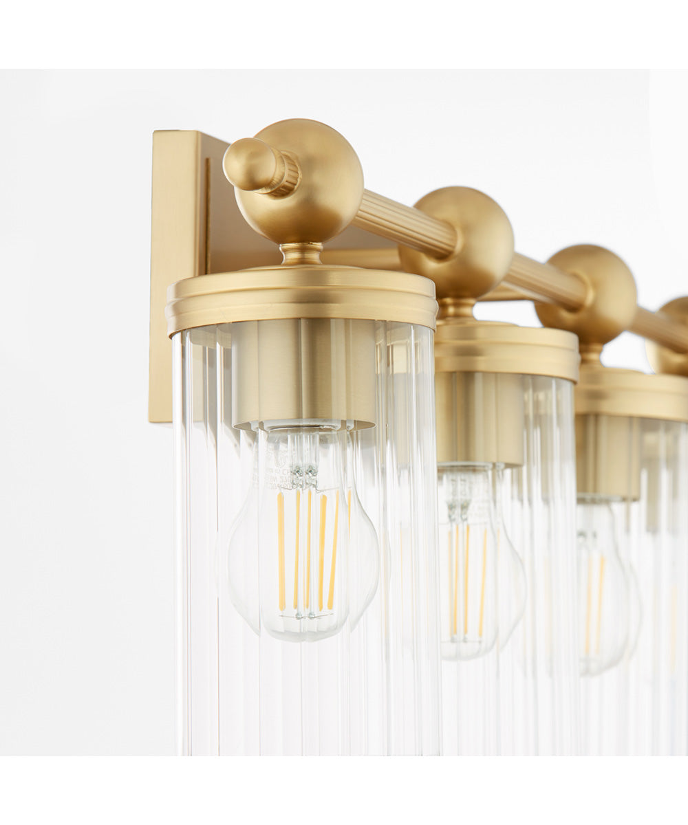 Tamara Day's Lee Boulevard 4-light Bath Vanity Light Aged Brass