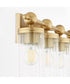 Tamara Day's Lee Boulevard 4-light Bath Vanity Light Aged Brass