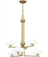Quoizel Chandelier 6-light Chandelier Aged Brass