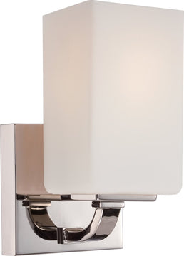 5"W Vista 1-Light Vanity & Wall Polished Nickel