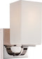 5"W Vista 1-Light Vanity & Wall Polished Nickel
