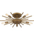 Quoizel Semi-Flush Mount Extra Large 5-light Semi Flush Mount Weathered Brass