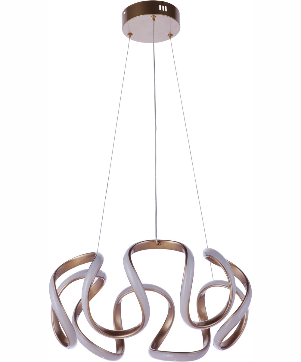 Pulse 1-Light Pendant Champagne Brass