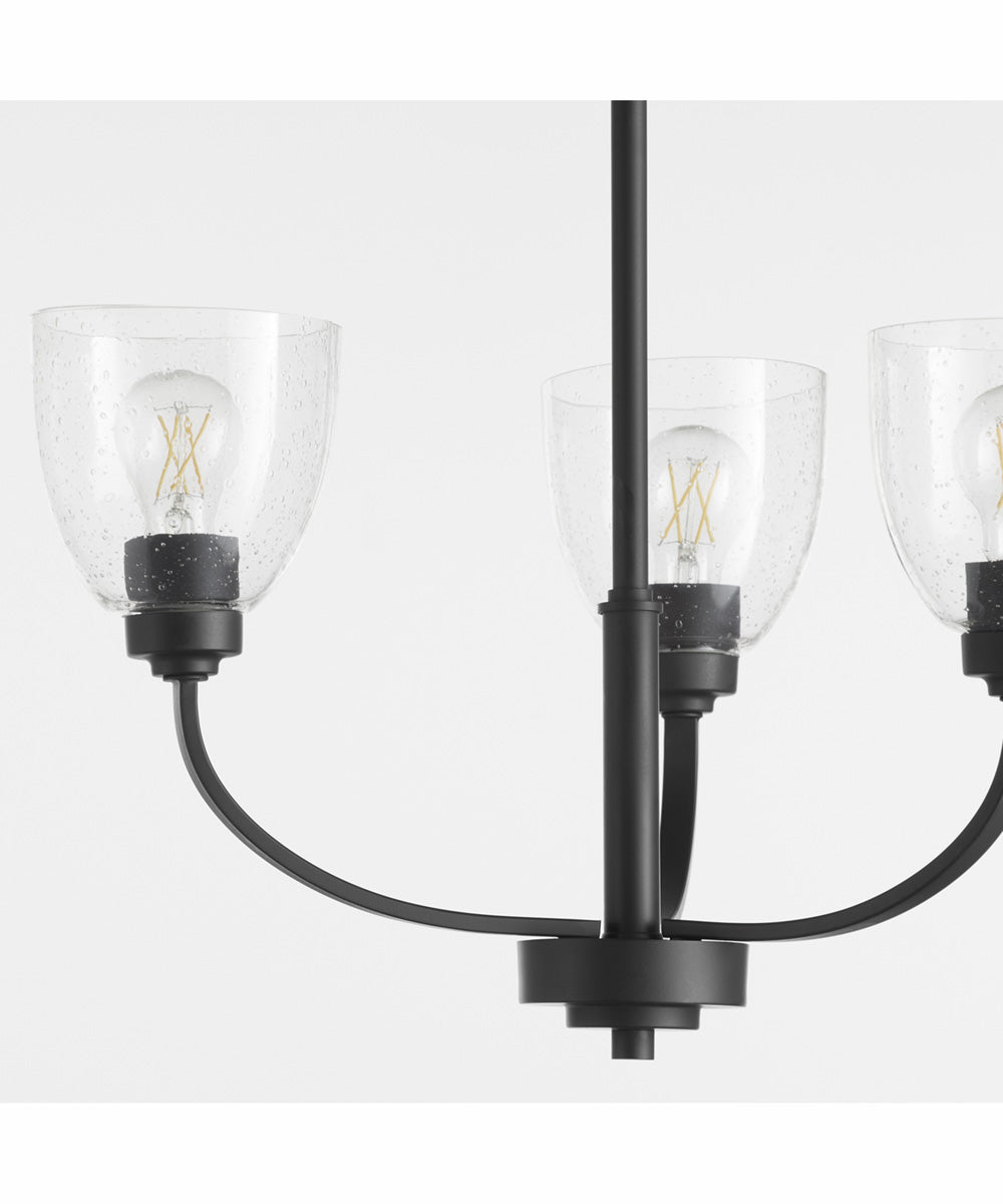 Reyes 3-light Chandelier Textured Black