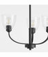 Reyes 3-light Chandelier Textured Black