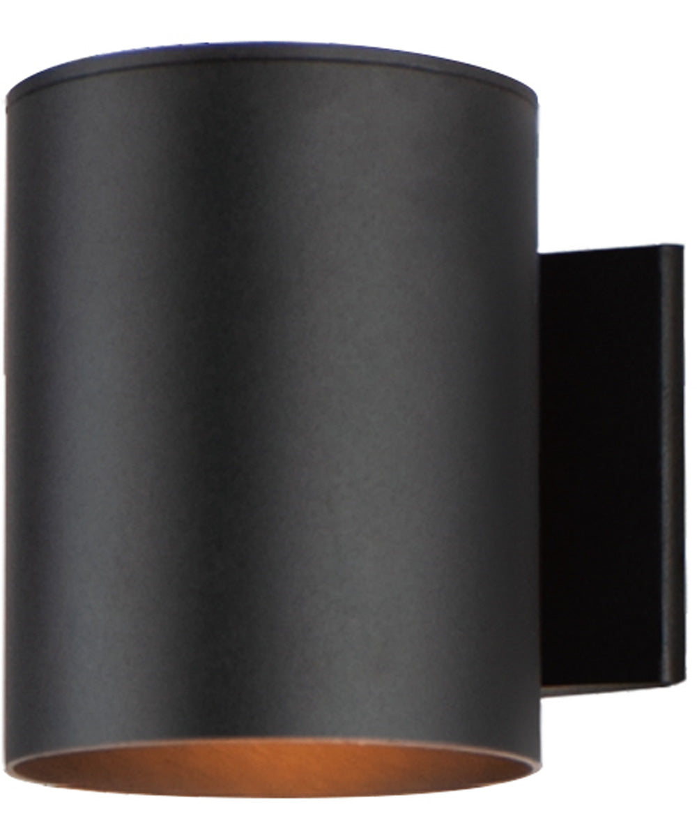 Outpost 1-Light 6 inchW x 7.25 inchH Outdoor Wall Sconce Black