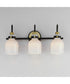 Milk 3-Light Bath Vanity Satin Brass