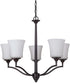 26"W Helena 5-Light Chandelier Oiled Bronze