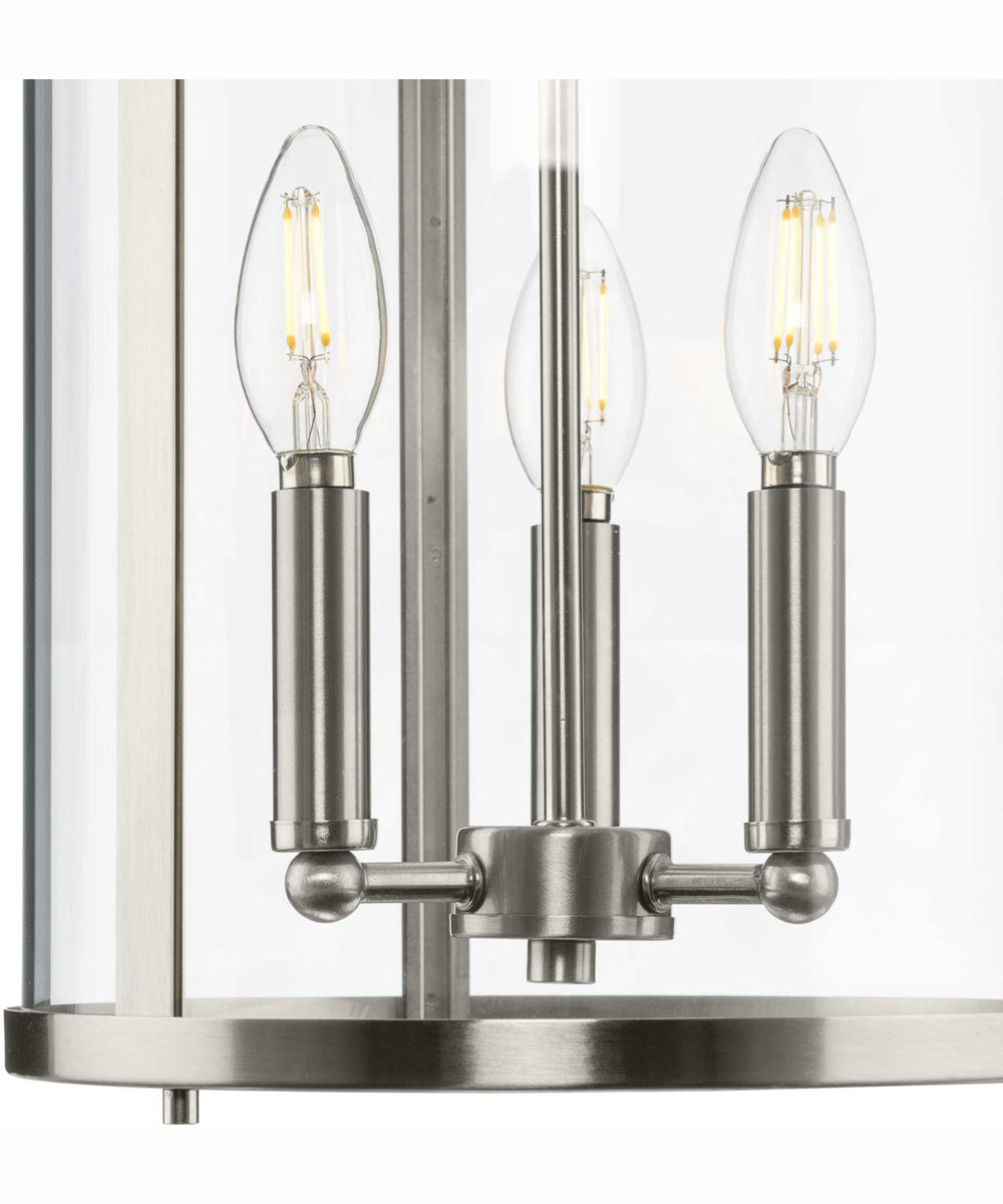 Gilliam 3-Light New Traditional Hall & Foyer Brushed Nickel