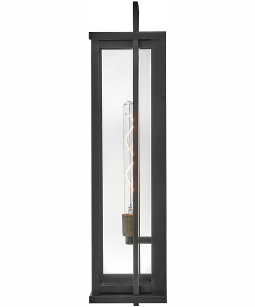 Hinkley Langston 1Light Tall Wall Mount Lantern in Black