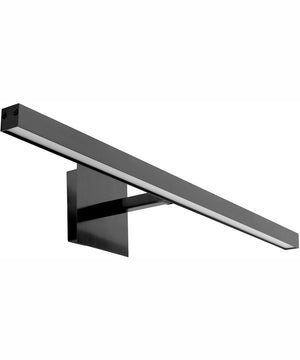 1-light LED Wall Mount Light Fixture Matte Black