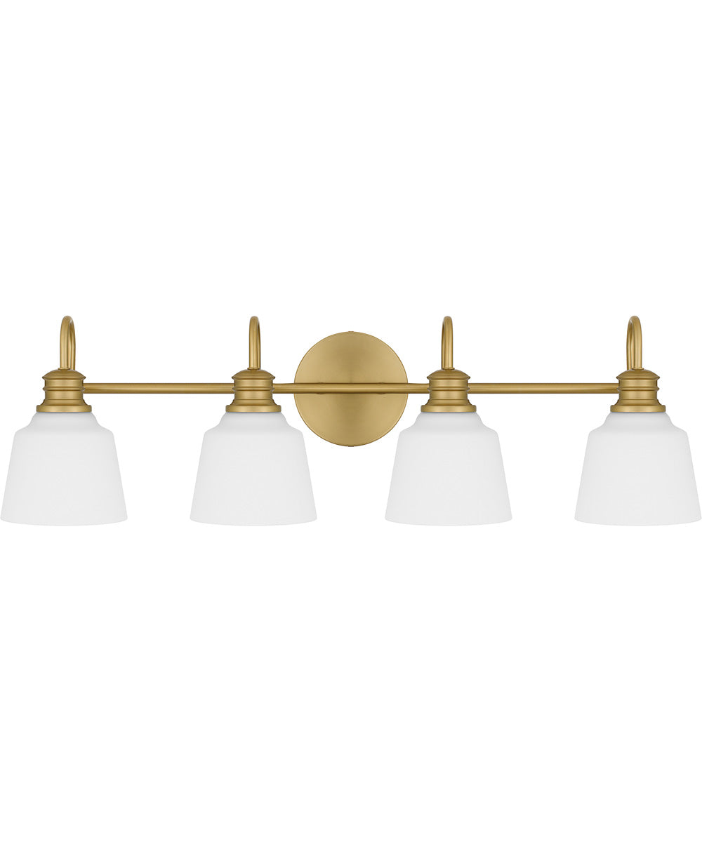 Hinton Extra Large 4-light Bath Light Aged Brass