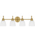 Hinton Extra Large 4-light Bath Light Aged Brass