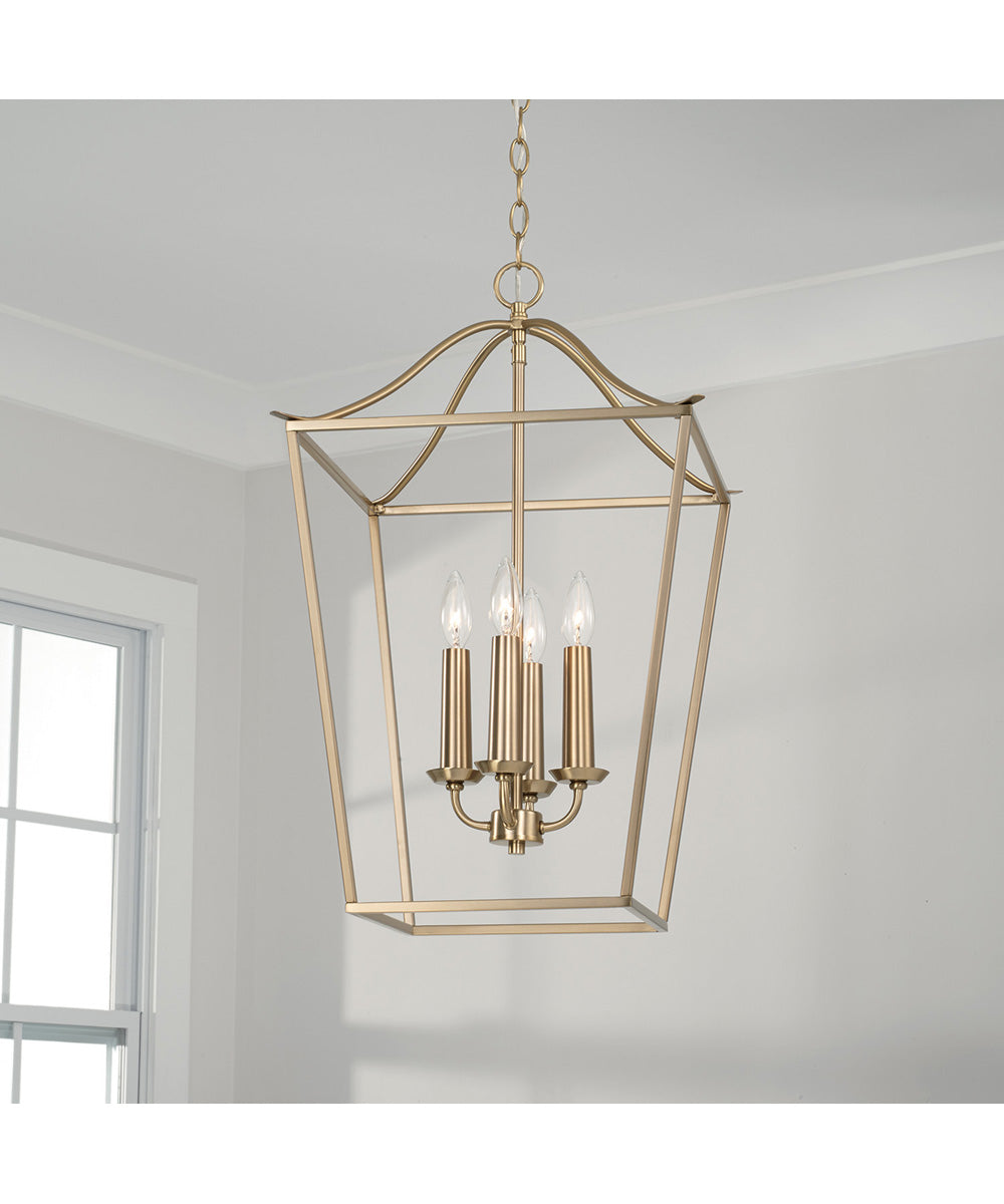 Grady 4-Light Foyer Matte Brass