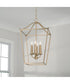 Grady 4-Light Foyer Matte Brass