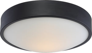 13"W Perk 1-Light LED Close-to-Ceiling Aged Bronze