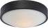 13"W Perk 1-Light LED Close-to-Ceiling Aged Bronze