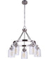 Foxwood 5-Light Chandelier Brushed Polished Nickel