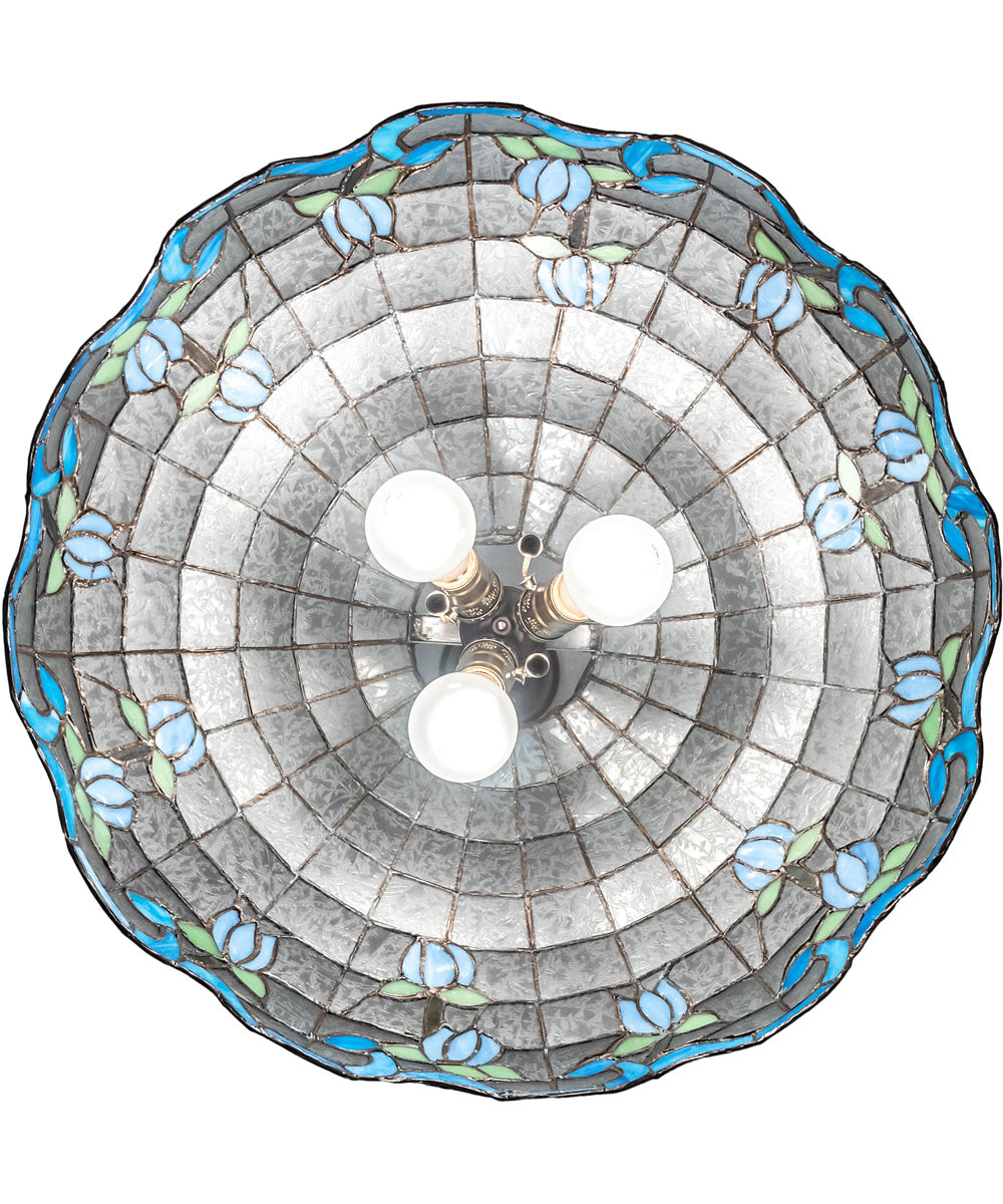 20" Wide Roseborder Pendant