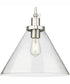 Hinton 1-Light Modern Farmhouse Pendant Brushed Nickel