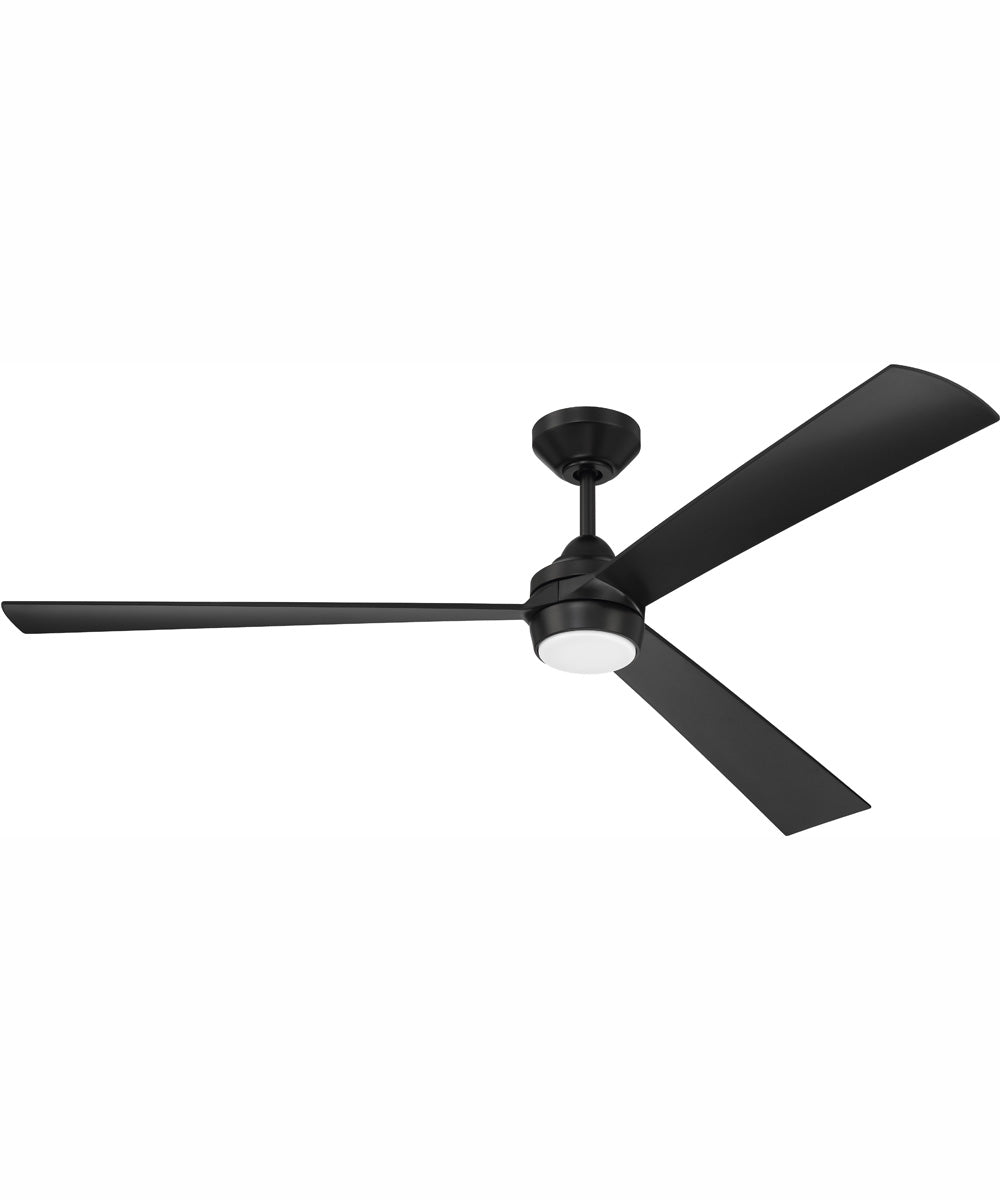 60" Sterling 1-Light Indoor/Outdoor Ceiling Fan Flat Black