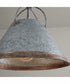 Alvin 1-Light Pendant Antique Galvanized