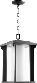 10"W Garrett 1-light Outdoor Pendant Noir